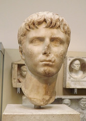 Marble Head of Gaius Caesar in the British Museum, April 2013