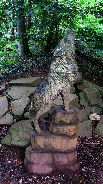 Wolf Carving