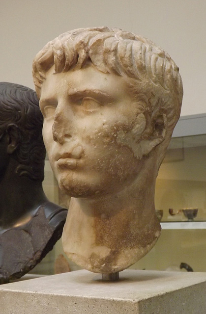 Marble Head of Gaius Caesar in the British Museum, April 2013