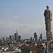 From one spire the Cathedral observes the new Milano, what to think?