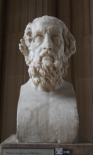 Imaginary Portrait of Homer in the Louvre, June 2014