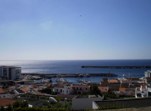 Towering view over the harbour.