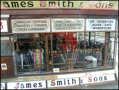 James Smith umbrella shop