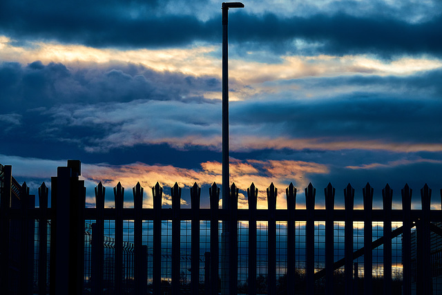 Sunset Fence 1