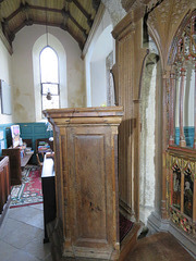 buckland in the moor church, devon , c18 pulpit (1)