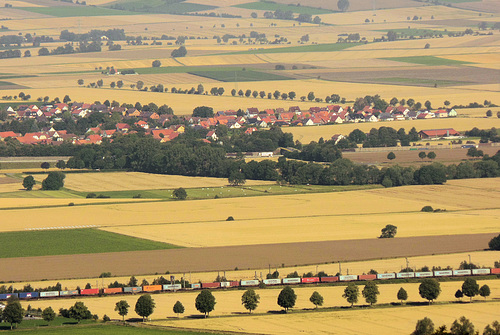 Das Leinetal von der Burg Plesse-Göttingen