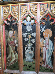 buckland in the moor church, devon ,c16 rood screen dado (1)
