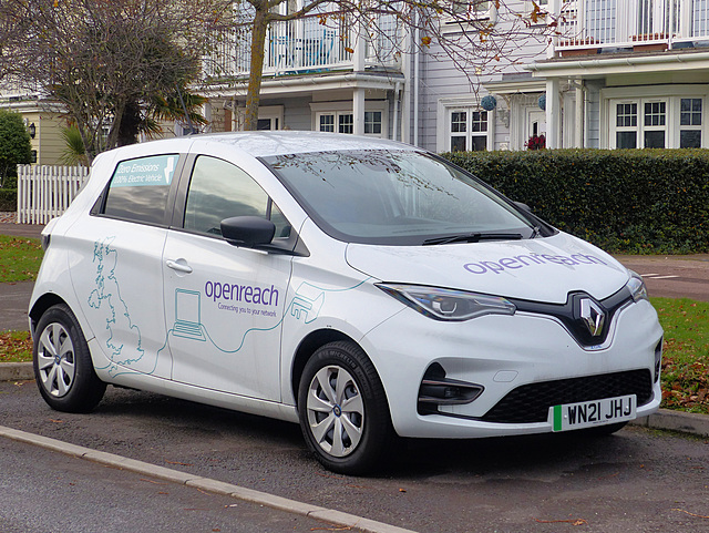 Openreach Renault ZOE - 29 November 2021