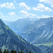 Panormablick vom Wanderweg hinauf auf den Diedamskopf