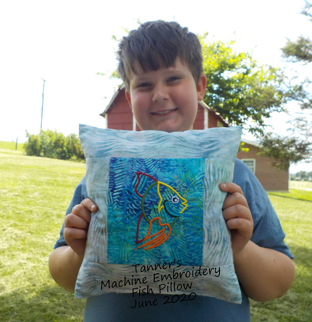 Tanner's Fish Pillow - June 2020