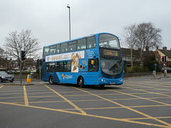 First Eastern Counties 37566 (AU58 ECE) in Great Yarmouth - 29 Mar 2022 (P1110212)