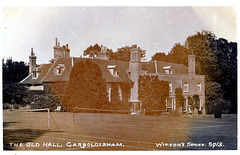 The Old Hall, Garboldisham, Norfolk (Burnt and Demolished)