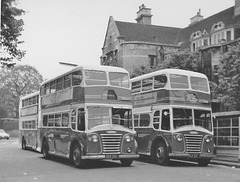 Premier Travel 145 (DCK 214) and 143 (DCK 217) in Cambridge - May 1972