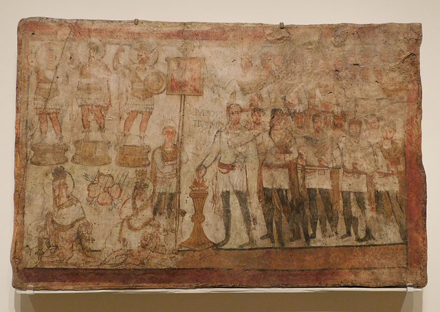 Julius Terentius Performing a Sacrifice in the Metropolitan Museum of Art, March 2019