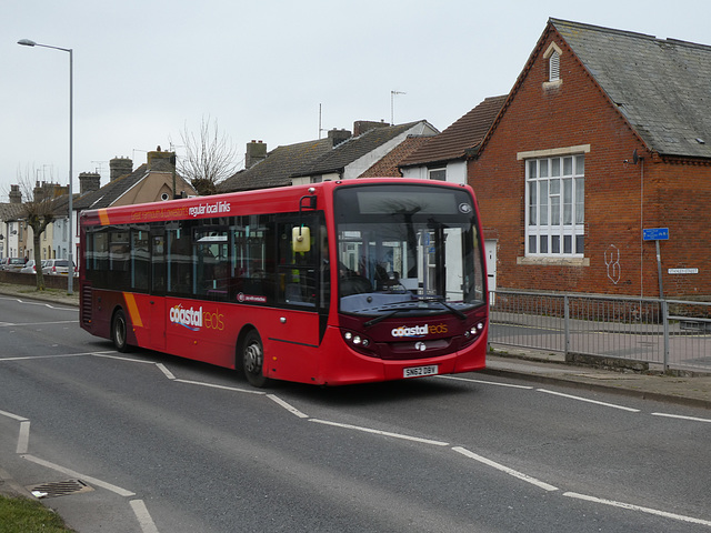 First Eastern Counties 44533 (SN62 DBV) in Lowestoft - 29 Mar 2022 (P1110224)
