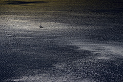 Sailing away.