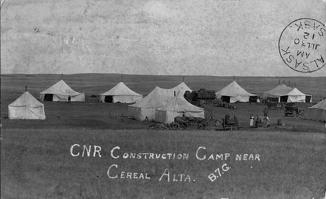 5969. CNR Construction Camp near Cereal Alta.