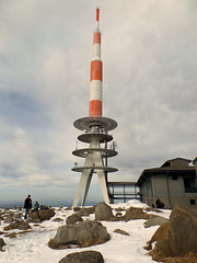 Sendeturm am  Brocken-Gipfel