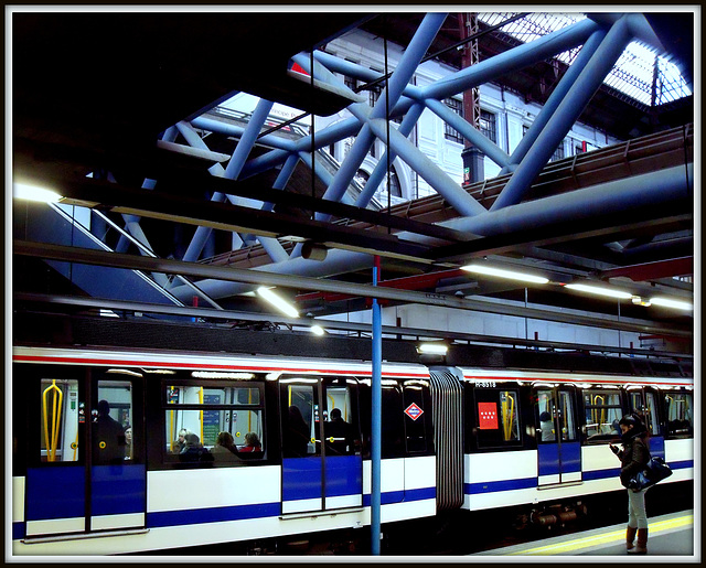 Principe Pío metro and mainline station, Madrid.