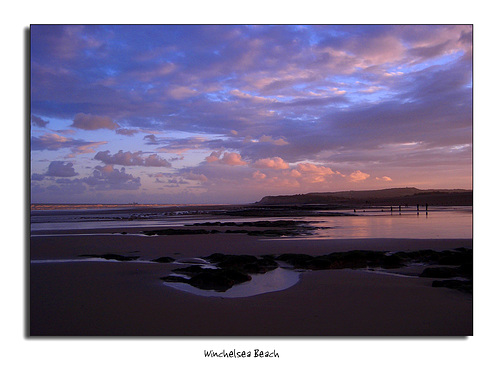 Winchelsea Beach at dusk - 16.8.07