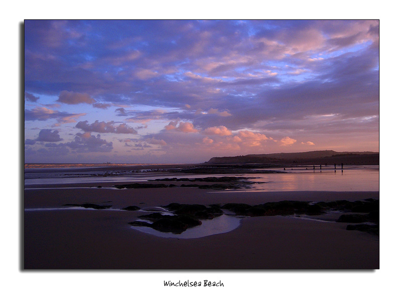 Winchelsea Beach at dusk - 16.8.07