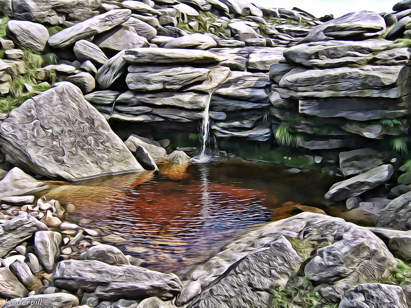 River Kinder / Kinder Downfall   /   July 2008