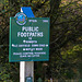 Footpath sign Number 525
