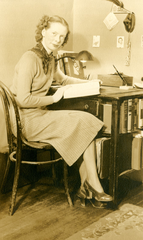 Sargent Student Studying, ca. 1930s