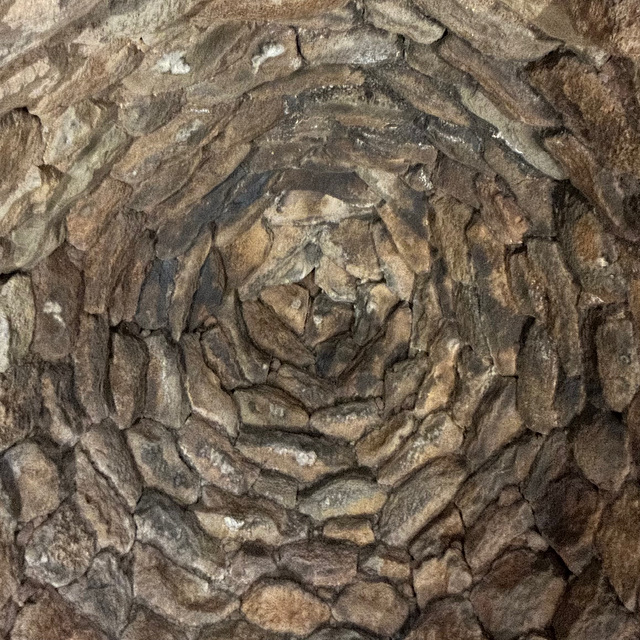 Intact roof of the main tower.