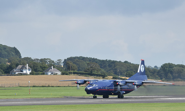 UR-CZZ departing from Prestwick (1) - 1 August 2019