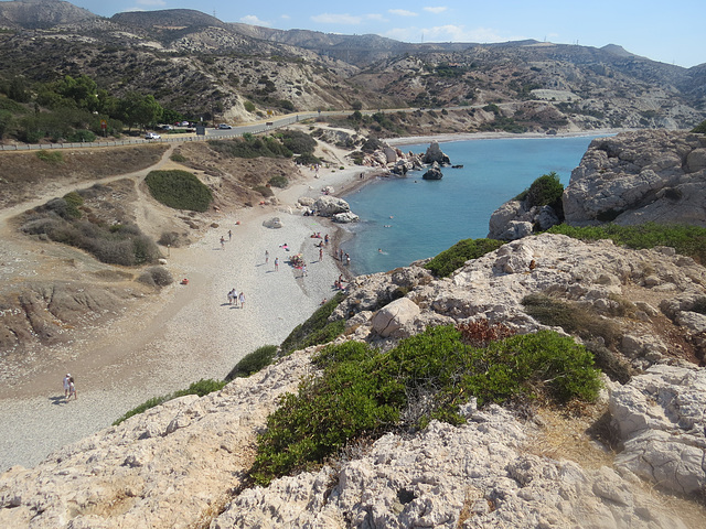 Retour sur le rocher d'Aphrodite.