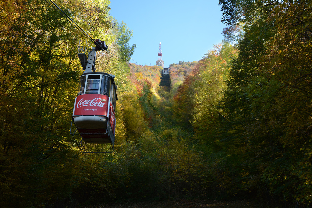 Romania, Brașov, Cable Car Line to the Top of Tâmpa