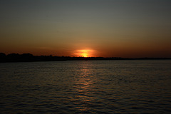 Zimbabwe, Night Falls over the Zambezi River