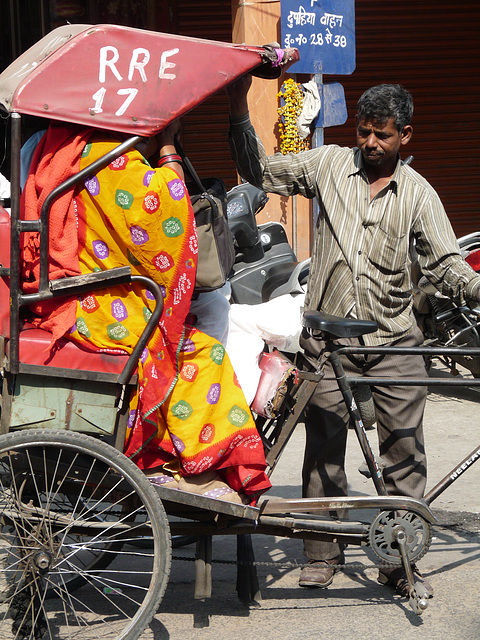 Jaipur- Making Sure the Passenger is Safely Seated