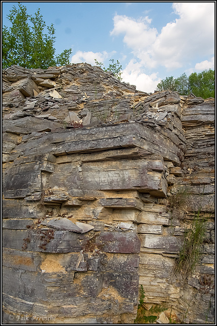 Solnhofener Platten im Steinbruch