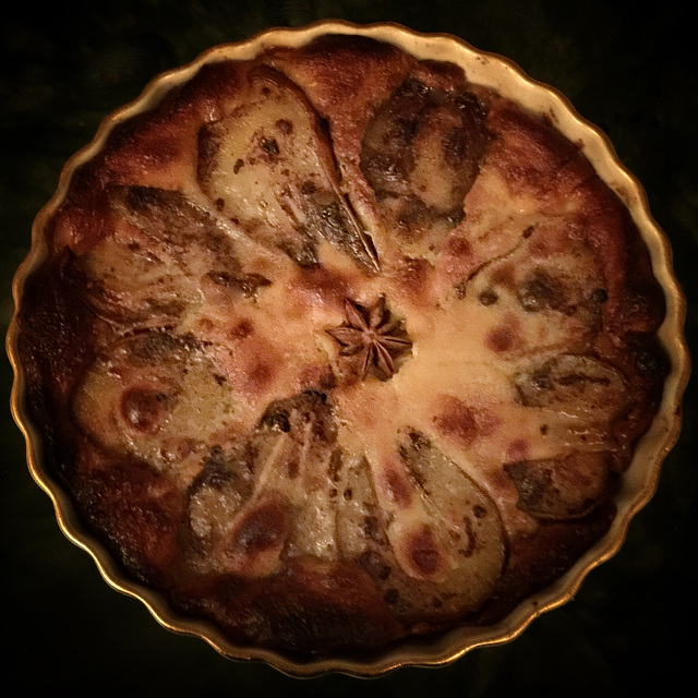 christmas pear tart