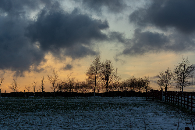 Last light at the Shepherd's Huts #2