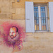 Art de rue à Castillon la Bataille : Michel de Montaigne