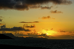 Sonnenuntergang über Clare Island