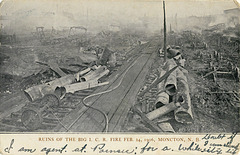 5976. Ruins of the big I. C. R. Fire Feb. 24, 1906, Moncton, N. B.