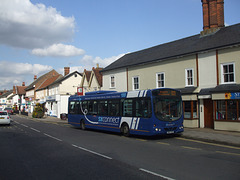 Arriva 3818 (GN07 AVE) in Great Dunmow - 26 Sep 2015 (DSCF1840)