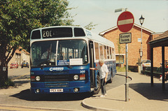 Cambus 300 (PEX 611W) in Mildenhall – 7 Jun 1993 (197-9A)