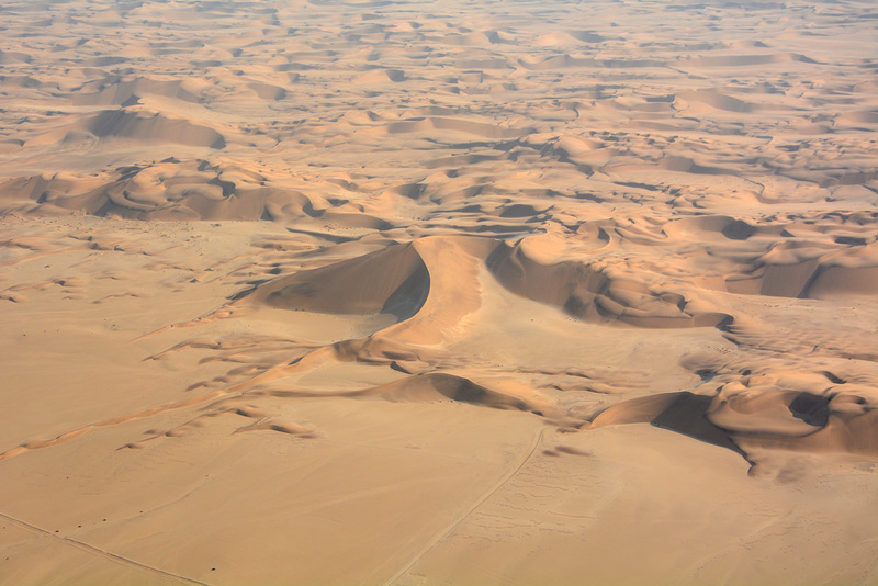 Dunes of Namib Desert Aerial View