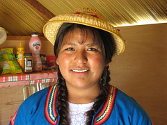 A smile from the Uros Island- Puno