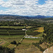 La vallée vue de l'Oppidum de Jastres.