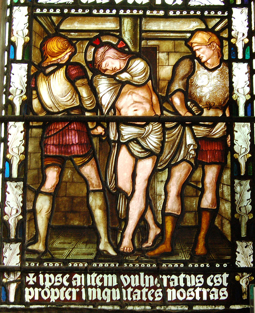 Detail of Sir Edward Burne-Jones Stained Glass, St  Martin's Church, Birmingham