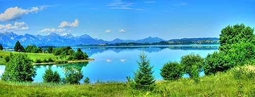 Forggensee von Osten. ©UdoSm