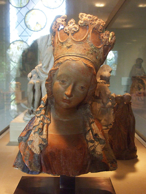 Terracotta Bust of the Virgin in the Cloisters, June 2011