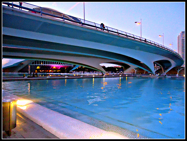 Valencia: puente de Monteolivete.