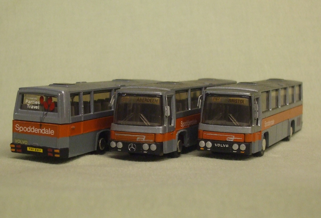 Models in the Spoddendale fleet